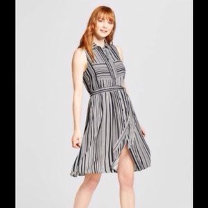 Button Down Striped Dress by Who What Where